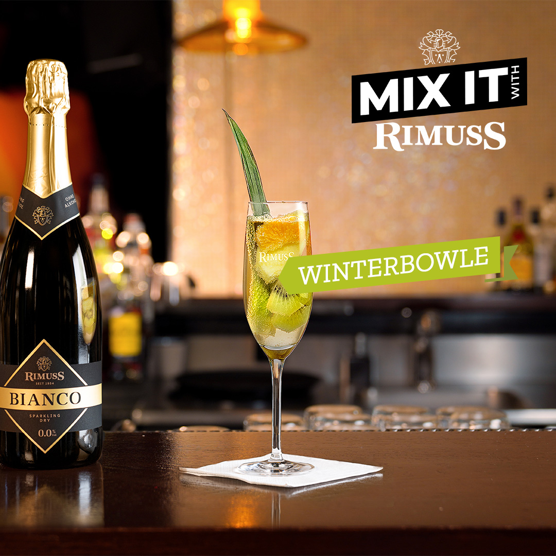 Der Rimuss Mocktail "Winterbowle"