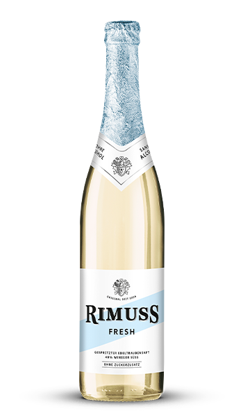 Der alkoholfreie Rimuss Fresh ohne Zuckerzusatz ist 40% weniger süss und hat ein neues Design mit neutralen Hintergdrund